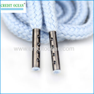 CREDIT OCEAN metal belt end tips silver end clips