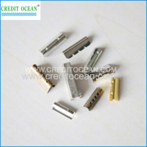 CREDIT OCEAN custom round metal cord end for shoelace / garment