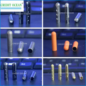 CREDIT OCEAN custom log metal shoelace tips